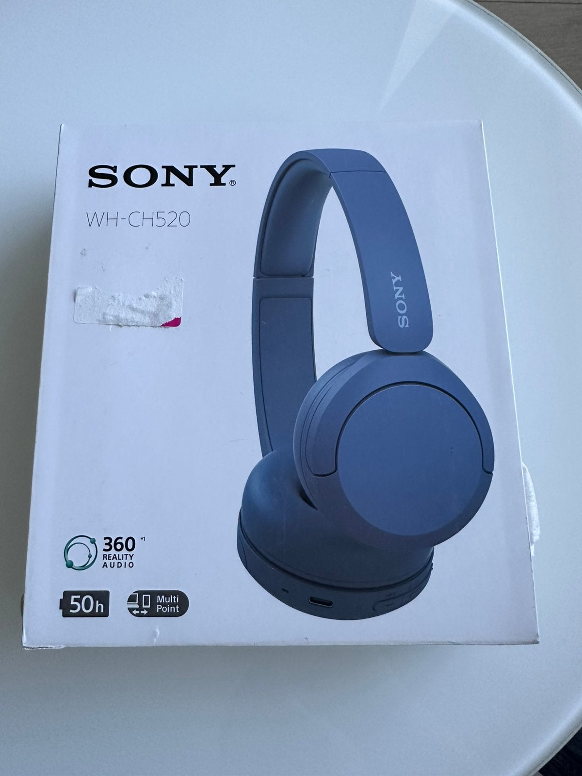 Nieuwe Sony WH-CH520 Draadloze Hoofdtelefoon - Blauw, Audio, Tv en Foto, Koptelefoons, ., Nieuw, Ophalen of Verzenden, Over oor (circumaural)