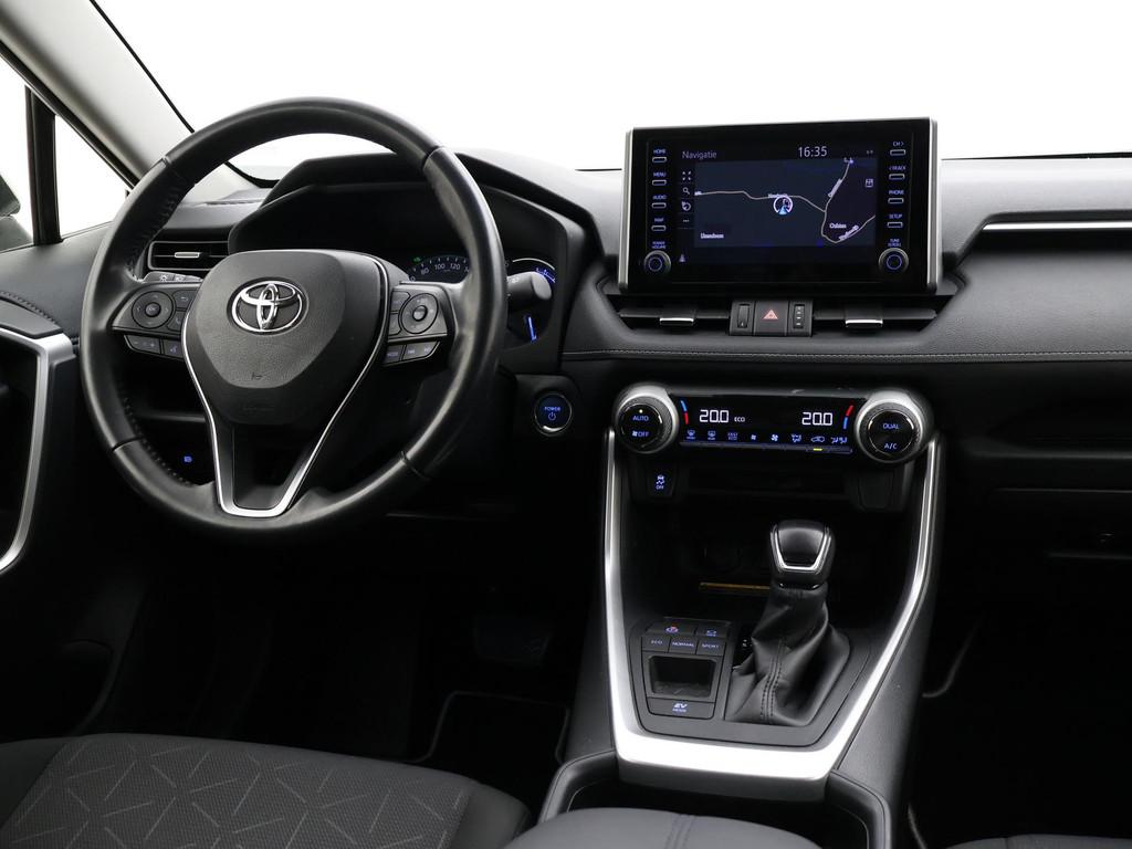 Toyota RAV4 2.5 HYBRID 218 PK NIEUW MODEL + ADAPTIVE CRUISE, Auto's, Toyota, Stof, Gebruikt, Euro 6, 4 cilinders