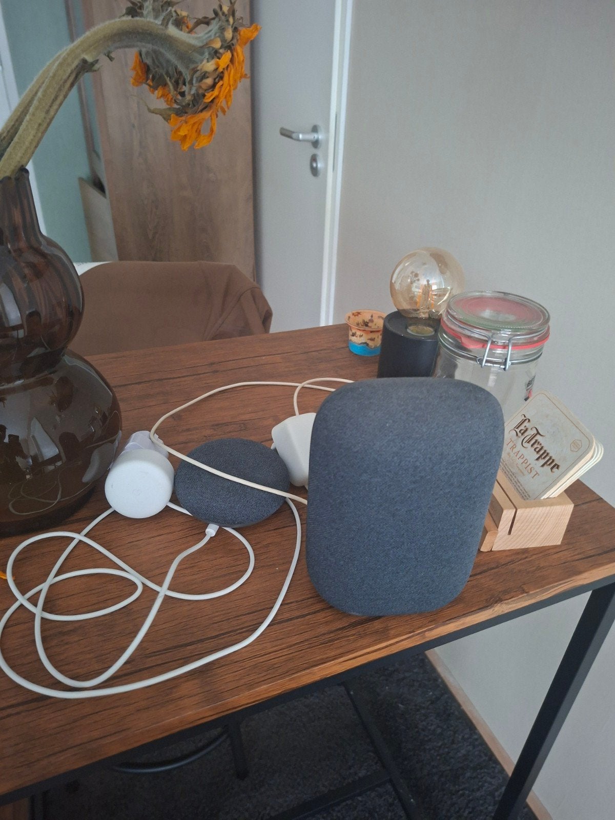 2 Google speakers, Computers en Software, Pc speakers, Ophalen, Zo goed als nieuw
