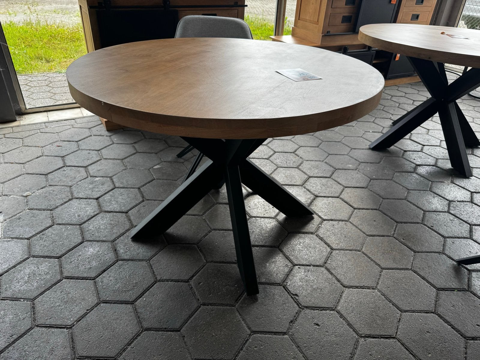 Ronde mango houten tafels 110 cm & 130 cm, Huis en Inrichting, Tafels | Eettafels, Ophalen, Nieuw, Rond, 100 tot 150 cm