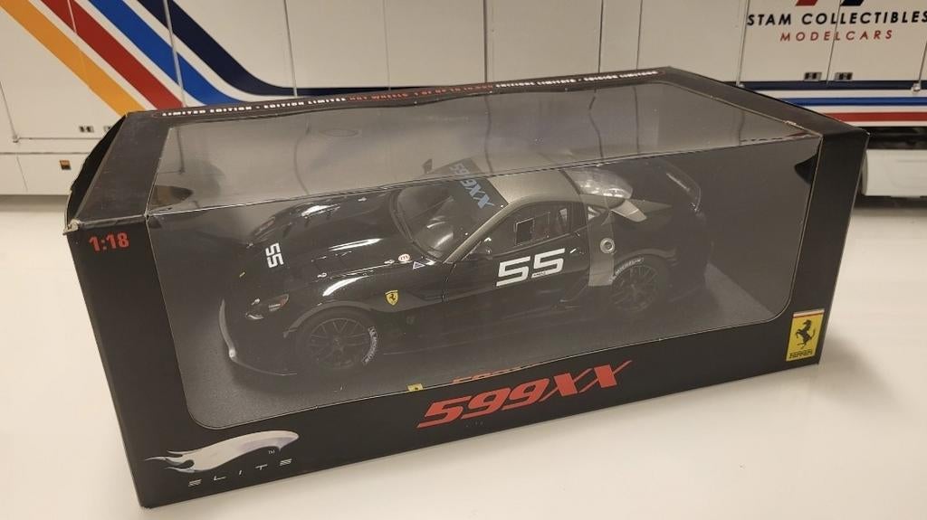 Hotwheels Ferrari 599xx #55 Black, Auto, Ophalen of Verzenden, Zo goed als nieuw, Hot Wheels