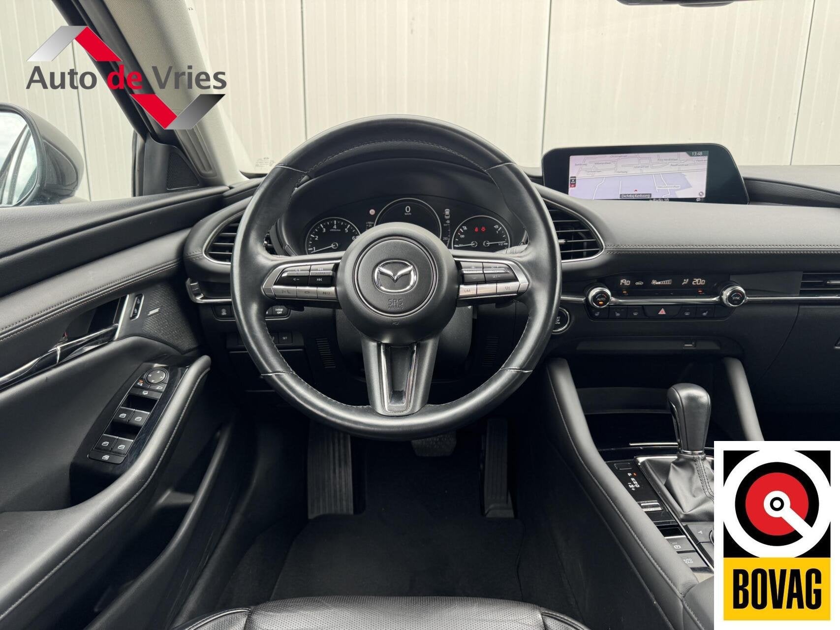 Mazda 3 2.0 e-SkyActiv-X M Hybrid 186 Luxury|NL-Auto, Auto's, 1998 cc, Gebruikt, Met garantie (alle), 1382 kg