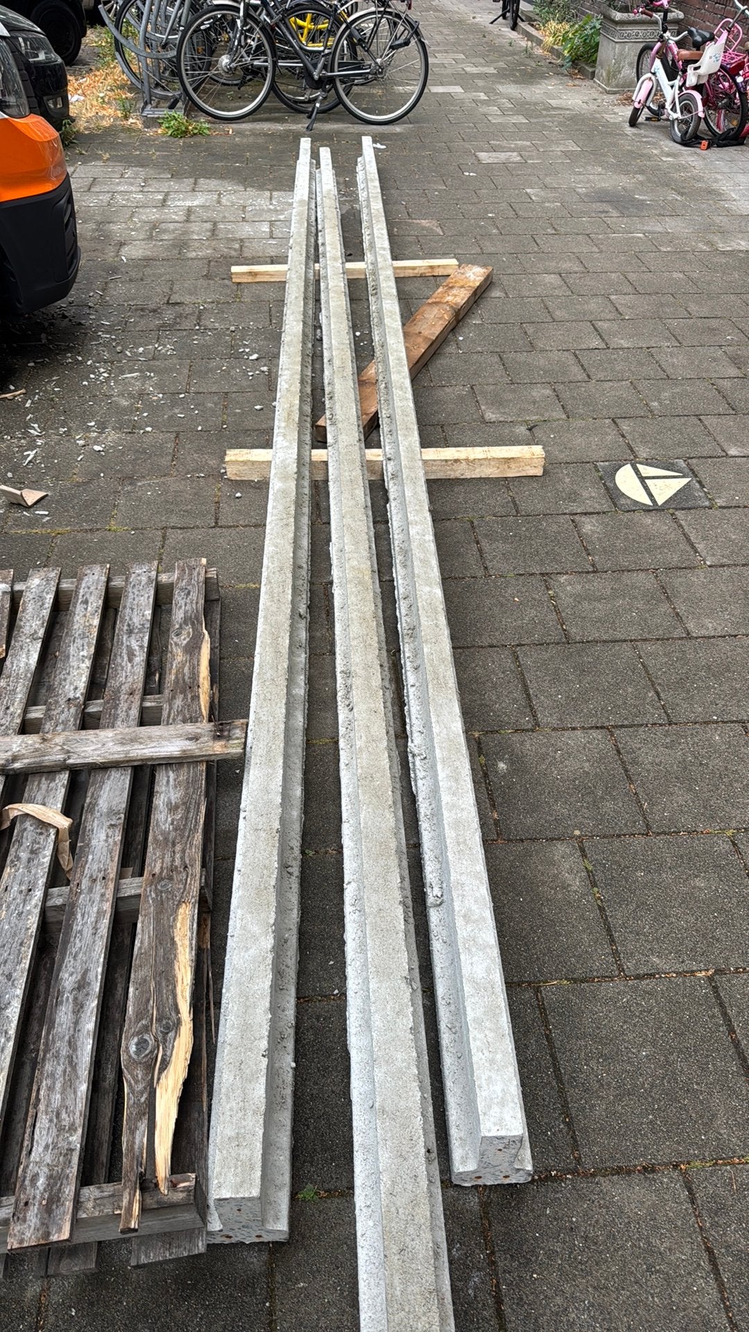 Beton ligger vloer lengte 6000 mm, Doe-het-zelf en Verbouw, Metalen, Ophalen, Zo goed als nieuw