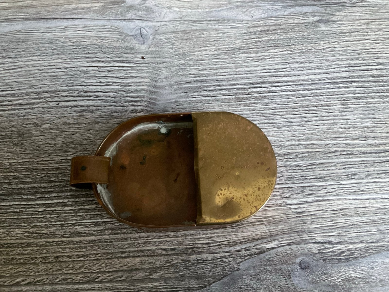 Vintage Koperen Centenbakje / Wisselbakje met Patina, Ophalen of Verzenden, Koper