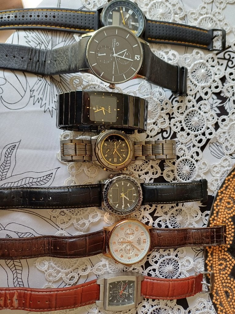 horloge  rado  casio atlas obaku pulsar citisen, Gebruikt, Staal, Polshorloge, Ophalen of Verzenden