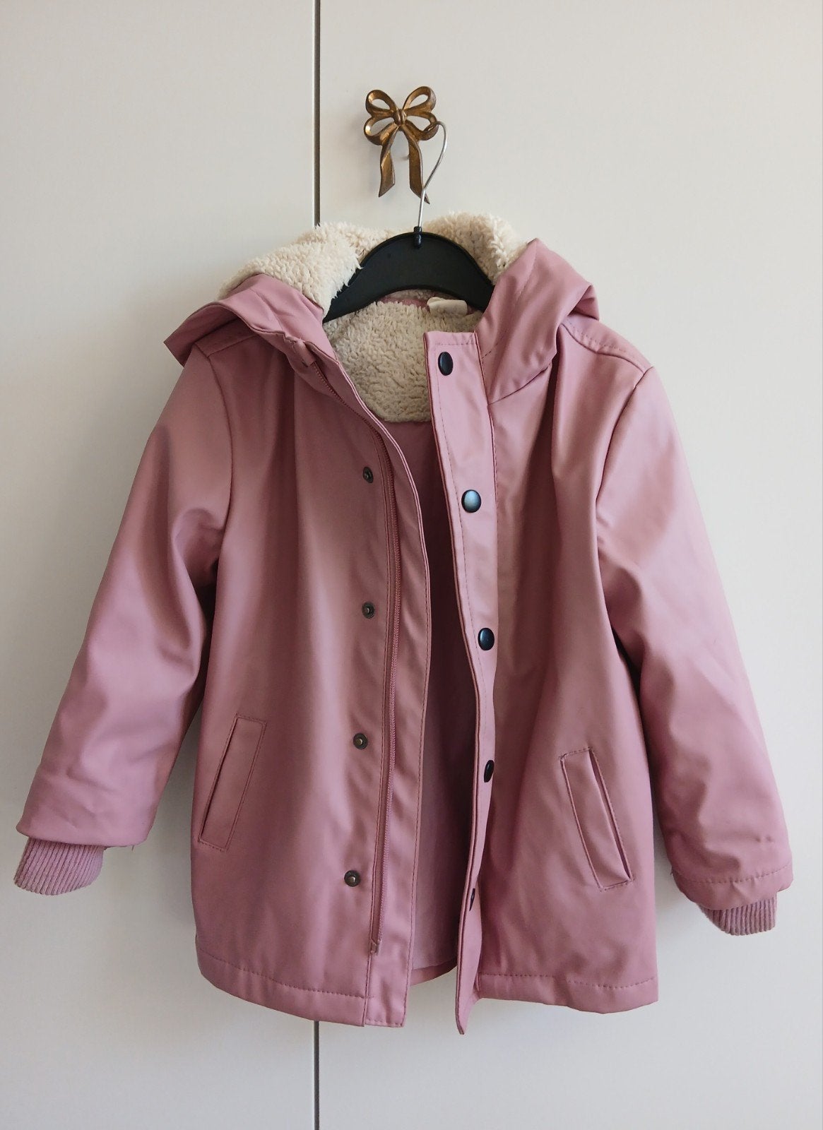 Roze jas hema 98/104, Gebruikt, Meisje, Ophalen of Verzenden, Hema