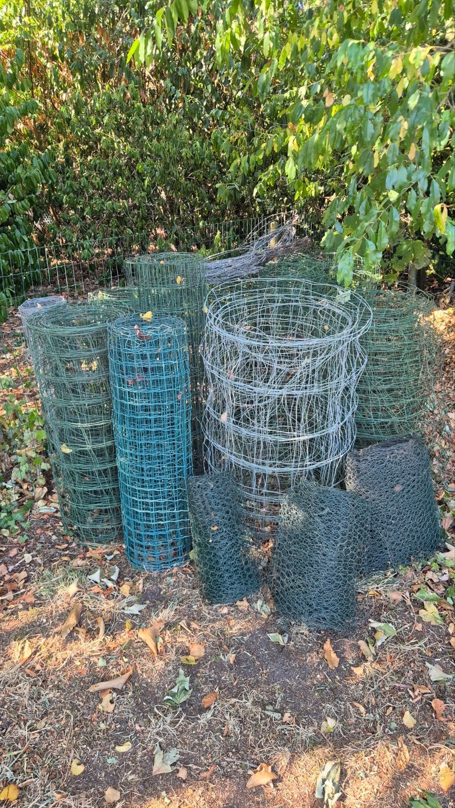 div rollen gaas en prikkeldraad, Tuin en Terras, Ophalen, Zo goed als nieuw, 20 meter of meer, Gaas