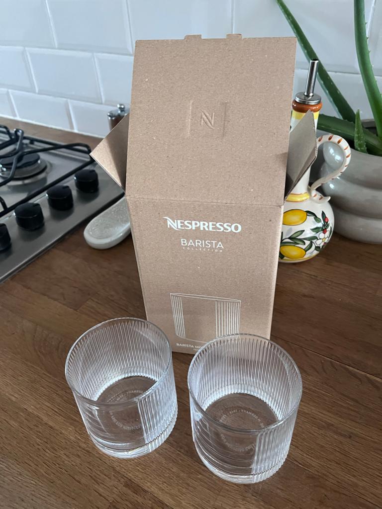 Nespresso Barista Collection Mixologist Glazen (2 stuks), Witgoed en Apparatuur, Koffiemachine-accessoires, Zo goed als nieuw
