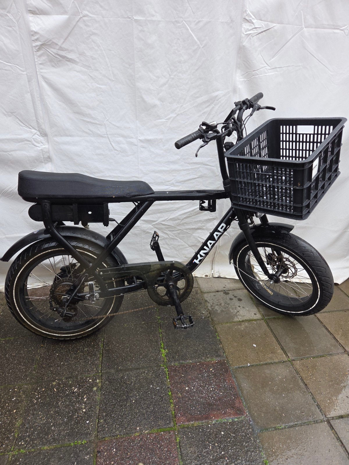 Knaap E-bike met 2 accu's en mand, Ophalen, Gebruikt, 50 km per accu of meer