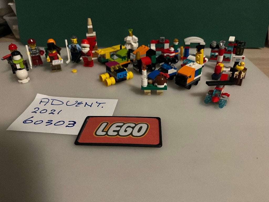 lego city kerst adventskalender minifiguren enz enz, Ophalen of Verzenden, Zo goed als nieuw, Lego, City