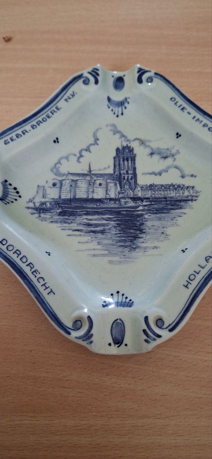 Delfts blauwe asbak dordrecht, Ophalen of Verzenden