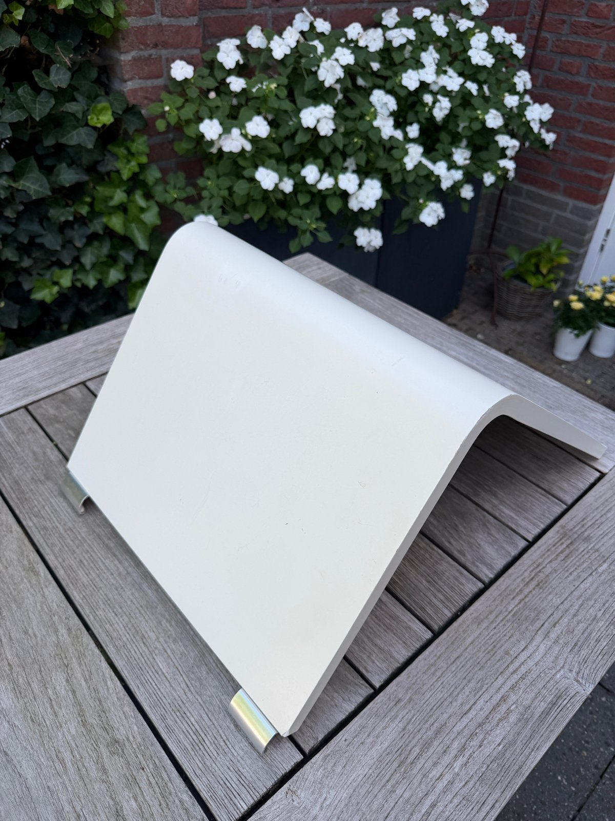 Auping aanhaaktafel 48cm hoog, Ophalen, Gebruikt, Eenpersoons, Wit