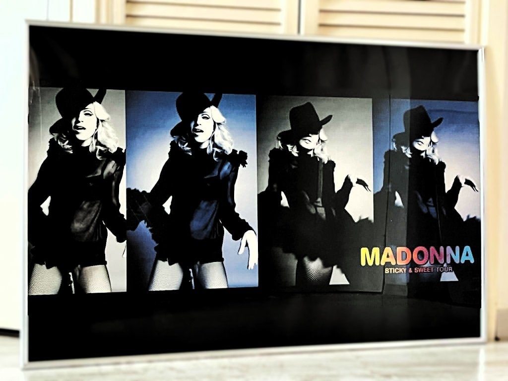 Madonna - Sicky & Sweet -  promo poster Size 41 x 92, Ophalen of Verzenden, Zo goed als nieuw, Poster, Artwork of Schilderij