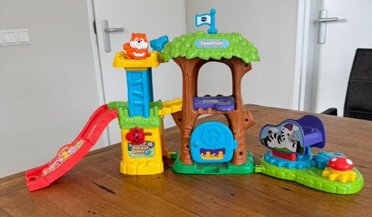 VTech Zoef Zoef Dieren Speeltuin met eekhoorn, Ophalen of Verzenden, Zo goed als nieuw, 6 maanden tot 2 jaar