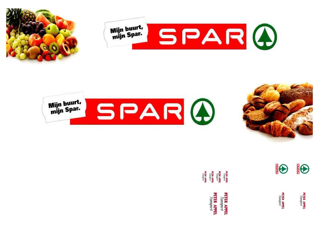 Vrachtauto decal 1:50 Peter Appel / Spar ( trailer ), Hobby en Vrije tijd, Modelauto's | 1:50, Verzenden, Nieuw, Bus of Vrachtwagen