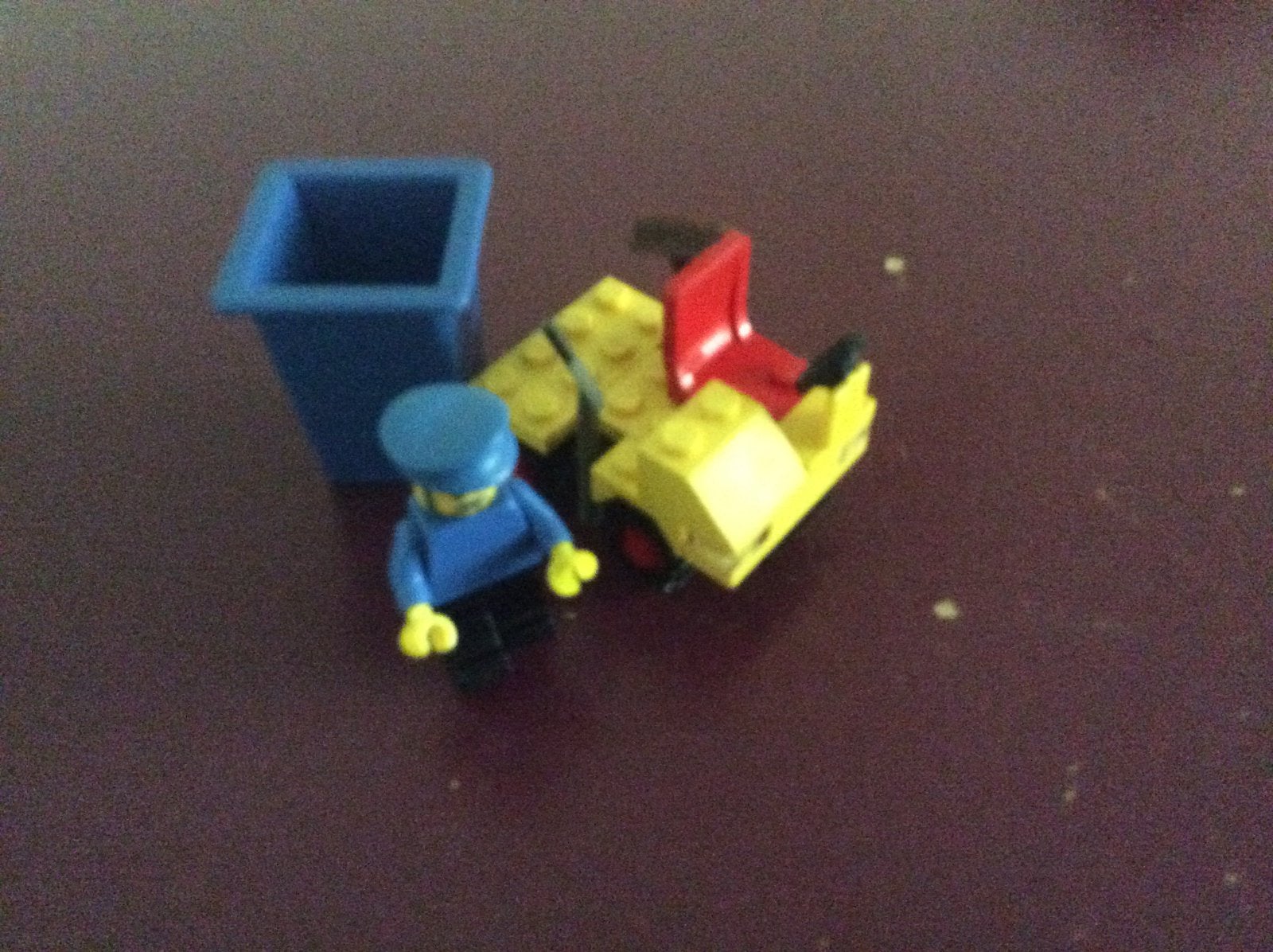 Vintage Lego 6607 veegwagen + toebehoren uit 1982, Ophalen of Verzenden, Zo goed als nieuw