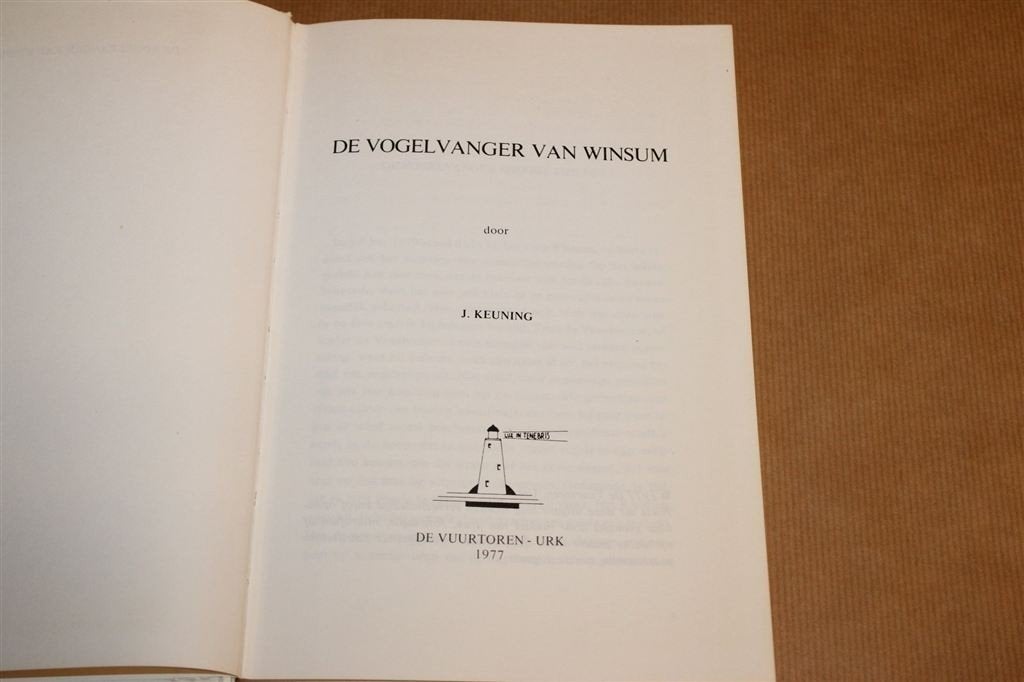 De Vogelvanger van Winsum — Vintage Jeugdboek [1977], Ophalen of Verzenden, Gelezen
