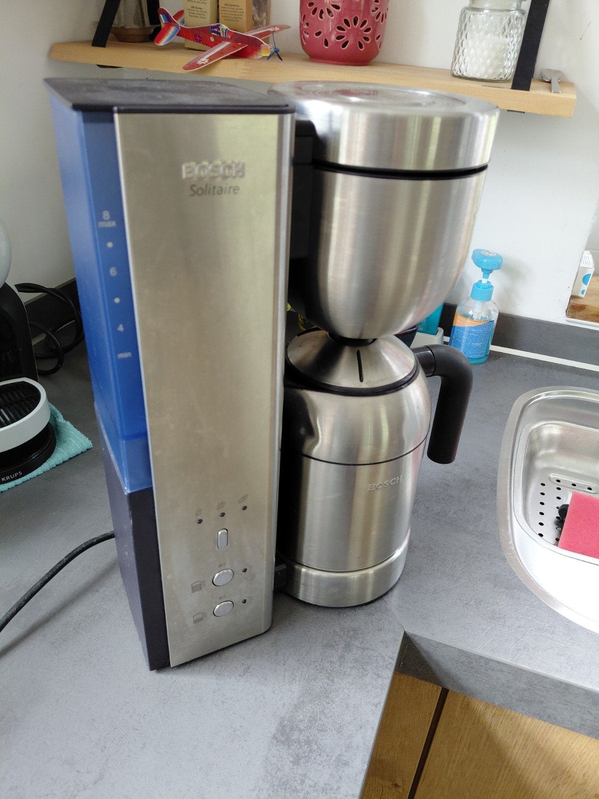koffie apparaat Bosch Solitaire, Ophalen