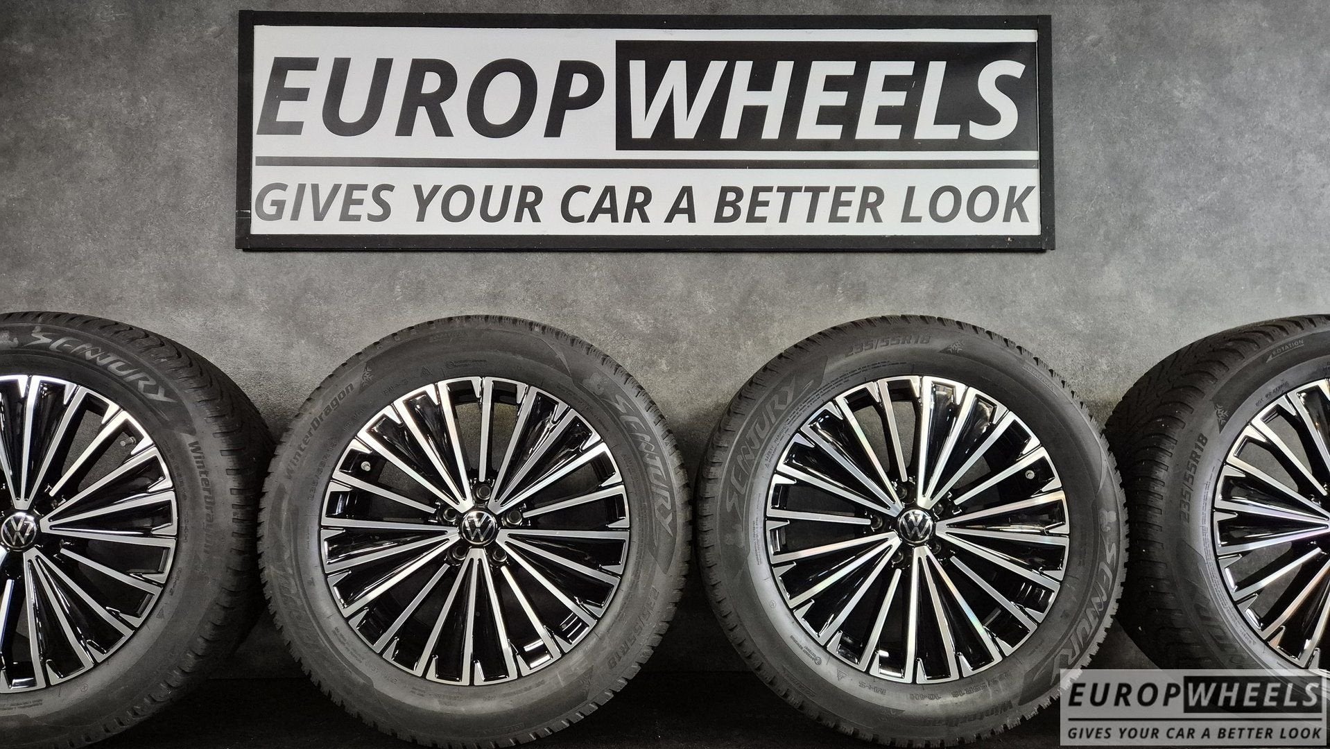 VW Tiguan Tayron 18 inch OEM Winterset 235/55R18 velgen, 18 inch, Gebruikt, -, -
