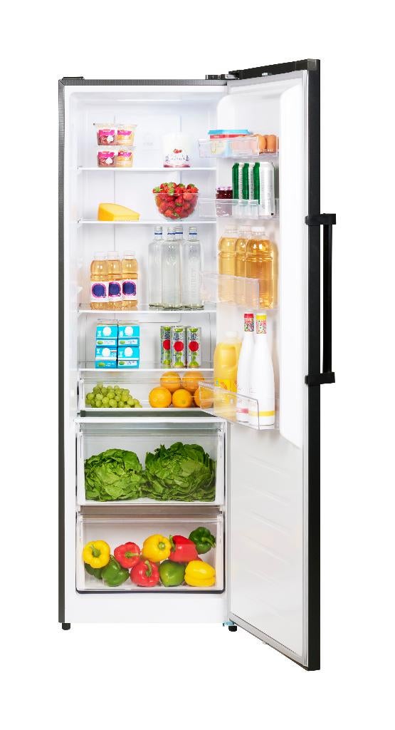 Everglades EVOD5051 Hoge Koelkast Dark Inox 185CM, Witgoed en Apparatuur, Koelkasten en IJskasten, Ophalen, Zonder vriesvak, 200 liter of meer