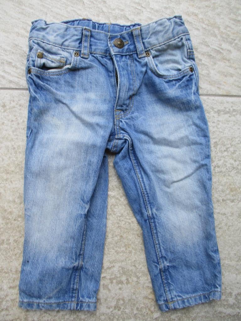 Lange broek blauw spijkerbroek maat 74 verstelbaar tailleH&M, Kinderen en Baby's, Babykleding | Maat 74, Broekje, H&M, Ophalen of Verzenden