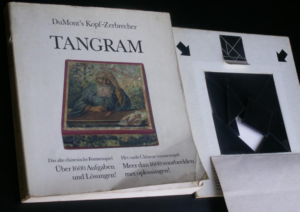 Tangram Het oude Chinese vormenspel incl vormen 1600 voorbee, Ophalen of Verzenden, 500 t/m 1500 stukjes, Gebruikt