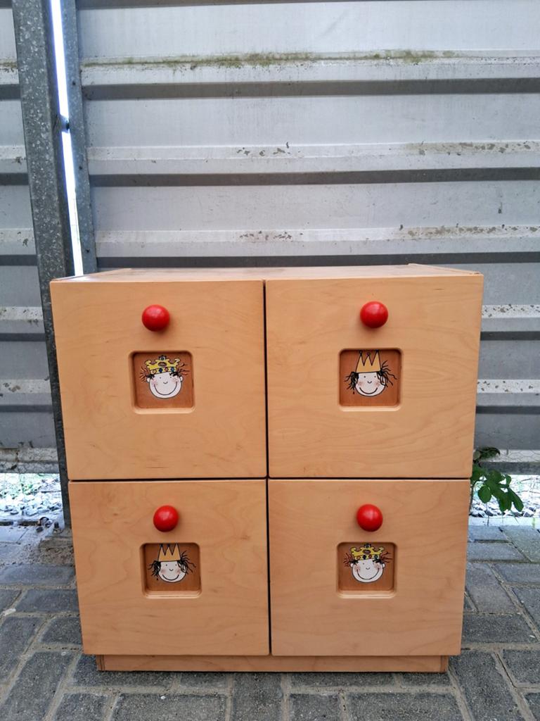 Antroposofische ladekast, waldorf, steiner, vol hout. Izgst, Huis en Inrichting, Kasten | Ladekasten, Ophalen, Minder dan 50 cm