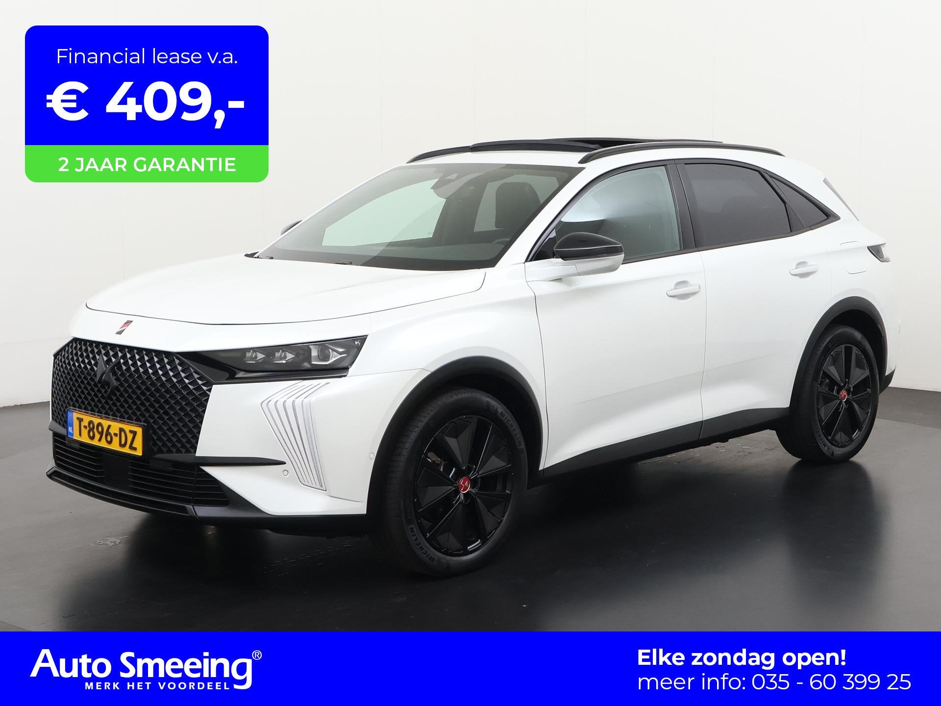 DS 7 E-Tense 225 Performance Line+ | Panoramadak | Trekhaak, Auto's, DS, 14 kWh, Wit, Hybride Elektrisch/Benzine, SUV of Terreinwagen