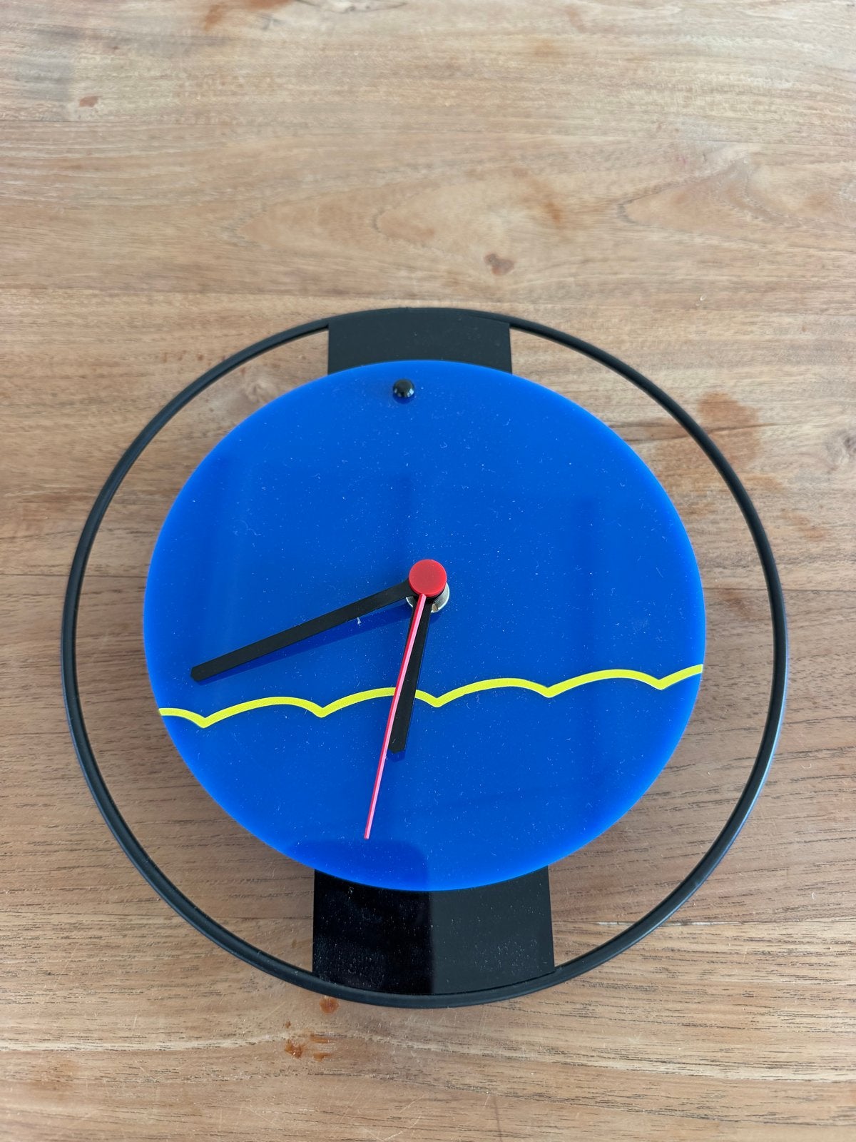 Vintage Kienzle Quartz wandklok - Memphis Milano stijl, Wandklok, Vintage, Analoog, Werkt op batterijen