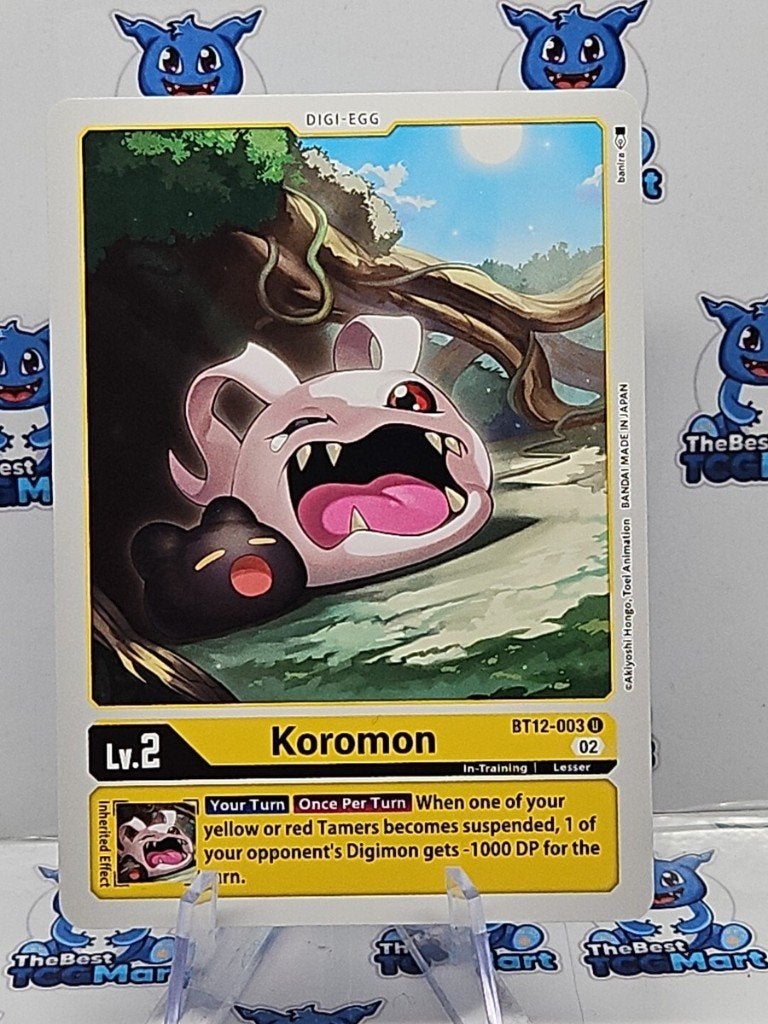 Digimon Card Game Koromon BT12-003 Digimon Kaart, Verzenden, Zo goed als nieuw, Losse kaart