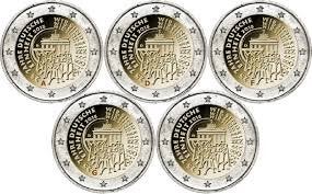 5x 2 Euro Duitsland 2015 - Set ADFGJ - Duitse Eenheid - UNC, Postzegels en Munten, Verzenden, Duitsland, 2 euro, Setje
