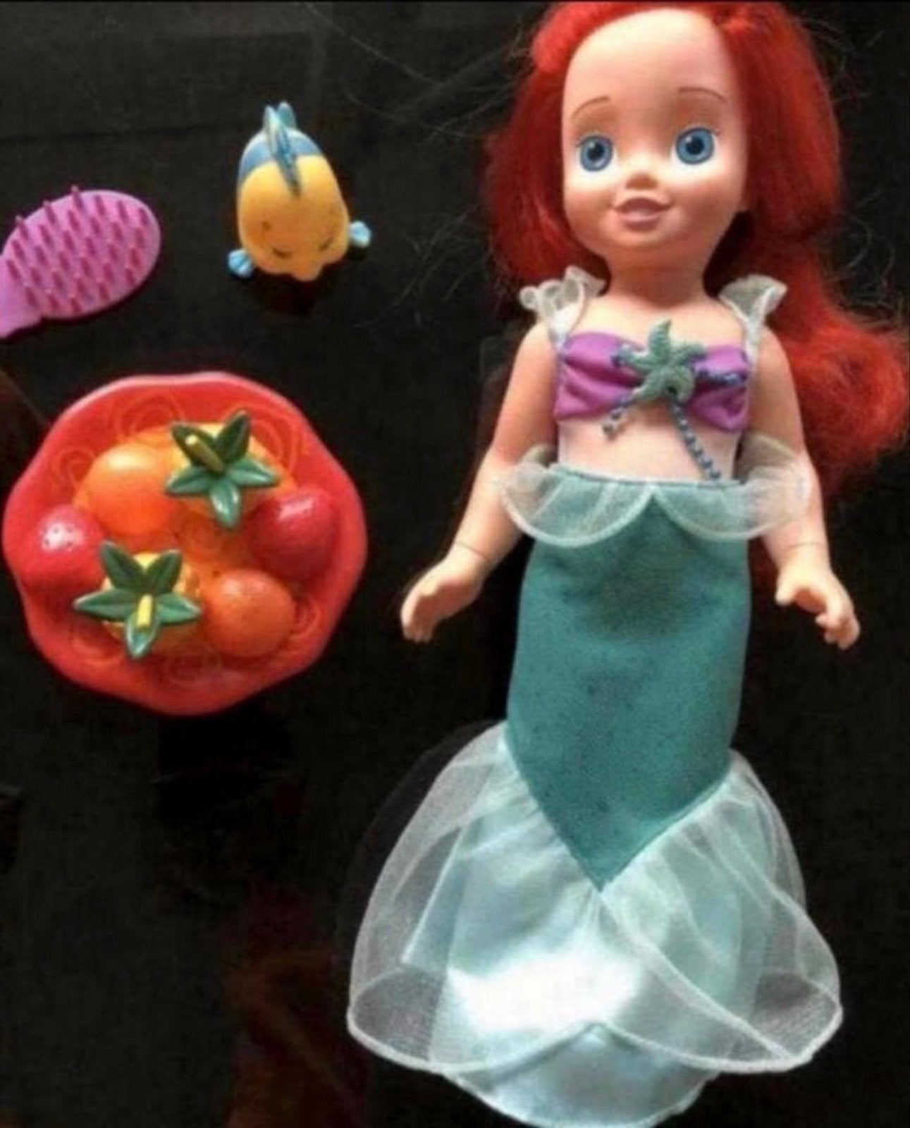 Disney Ariel pop De Kleine Zeemeermin met accessoires, Ophalen of Verzenden, Zo goed als nieuw, Overige typen