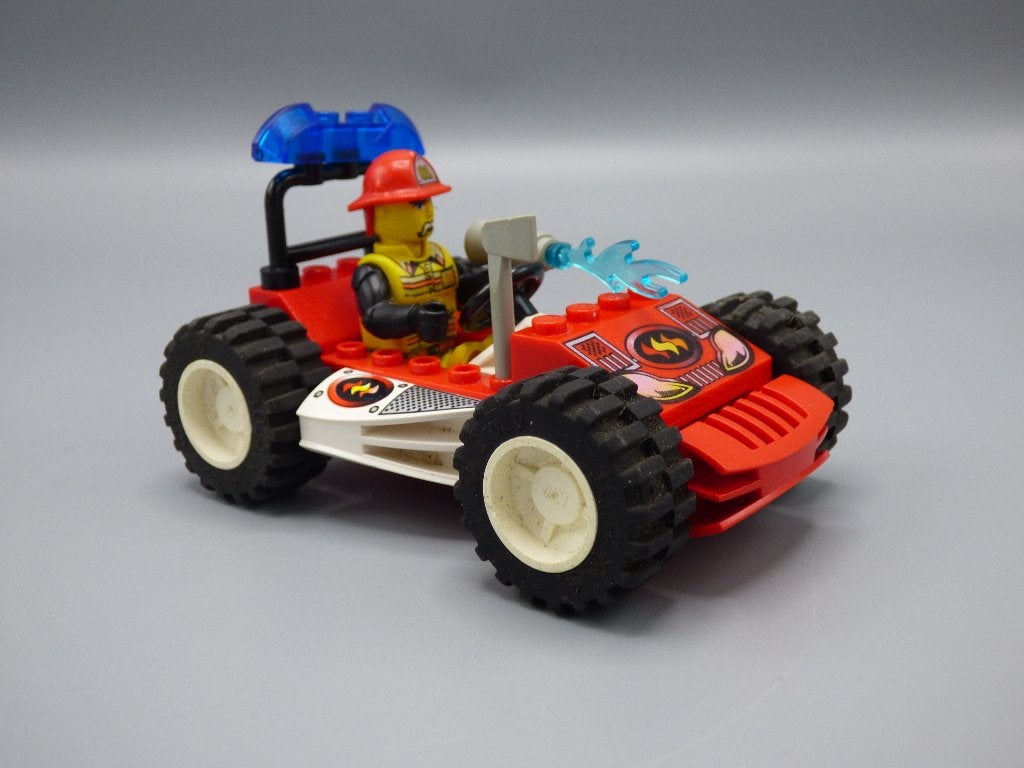 lego 4601 Jackstone brandweerauto met boekje, Gebruikt, Lego, Ophalen of Verzenden, Inclusief instructies
