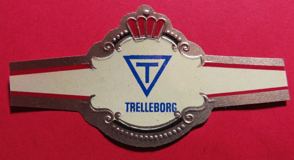 Abonné reclamebandje Trelleborg sigarenbandje, Ophalen of Verzenden, Gebruikt, Sigarenbandjes