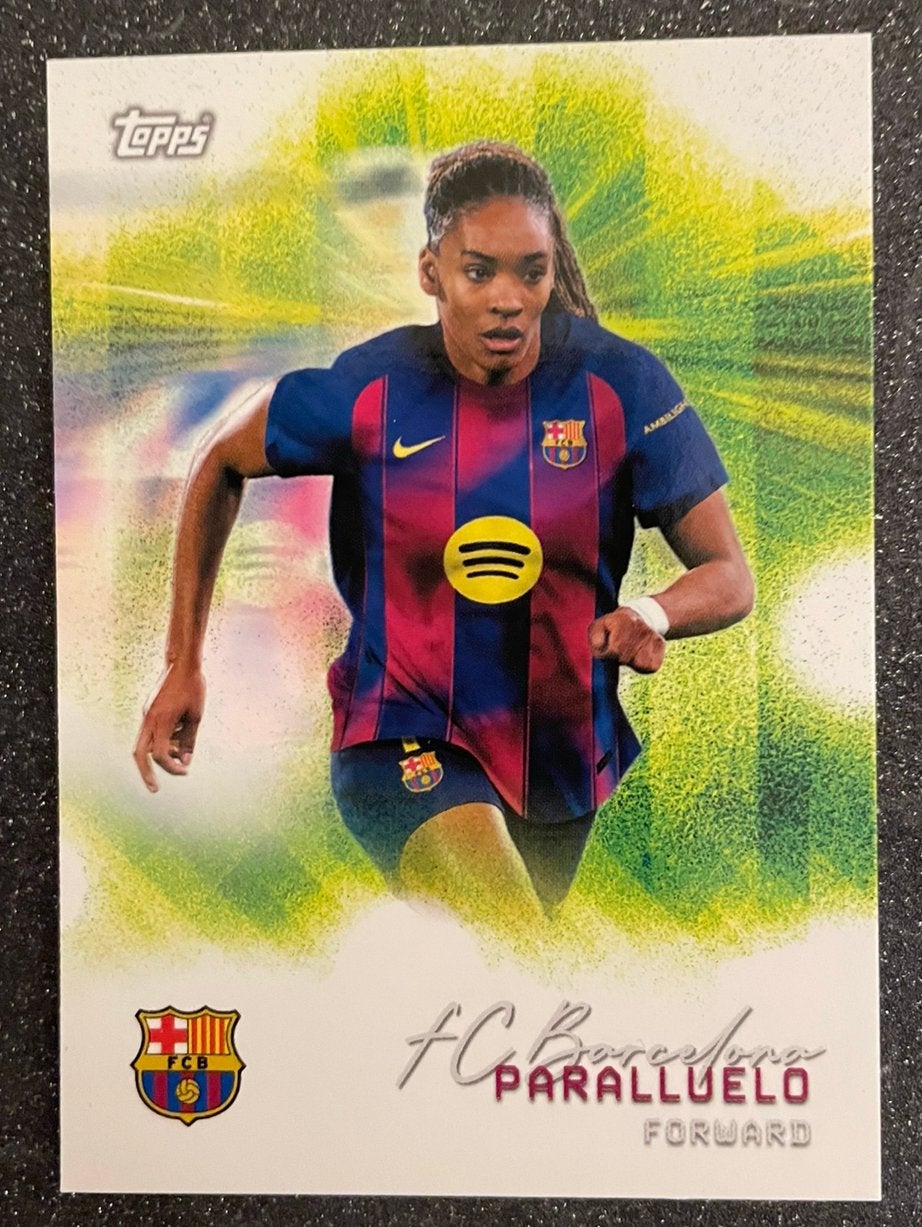 Topps FC BARCELONA 2025    PARALLUELO, Verzenden, Zo goed als nieuw, Plaatje