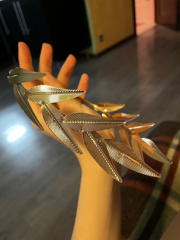 Bladeren Tiara Haarband Diadeem Cosplay Trouwerij Gouden, Kleding | Dames, Verzenden, Nieuw