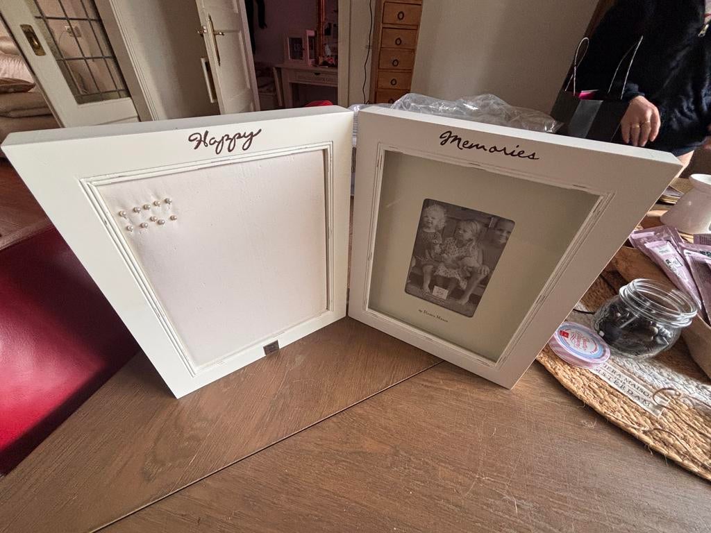 Riviera Maison Fotolijst 'Happy Memories' - Nieuwstaat, Ophalen of Verzenden, Zo goed als nieuw, Minder dan 50 cm, 50 tot 75 cm