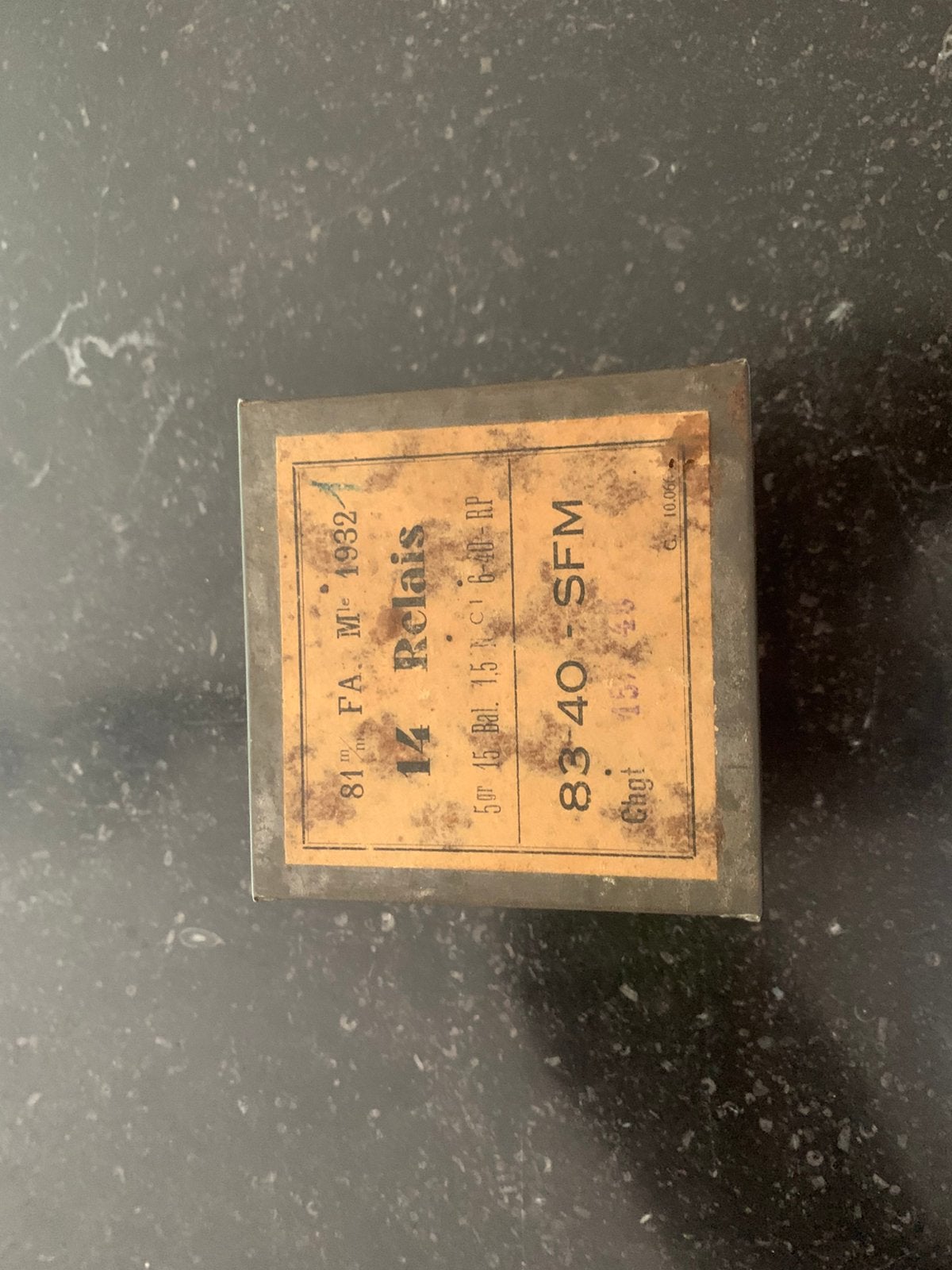 Duits Frans blik wo2, Ophalen of Verzenden, Landmacht, Duitsland, Kist of Geocache