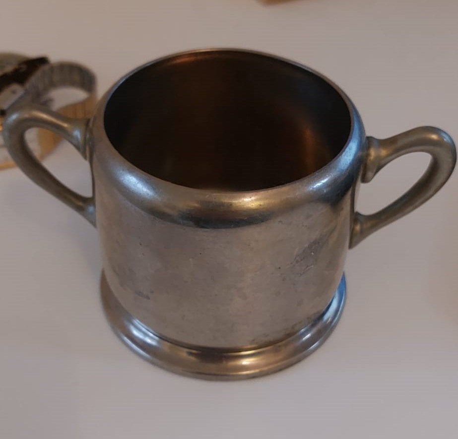 Verzilverde beker uit 1933 van Bert Muller te Amsterdam, Verzenden, Zilver