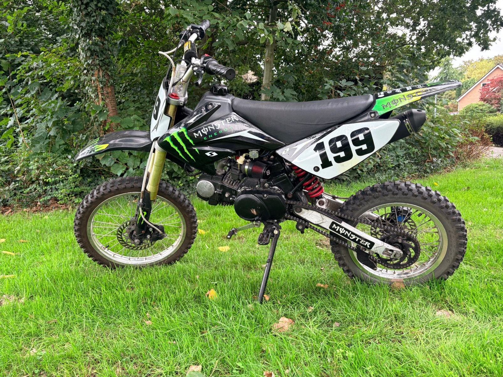 Pitbike 140cc stomp frame (yx140) “monster” editie, Gebruikt, Pitbike, Schijfrem, Ophalen