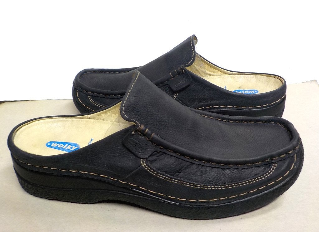 Wolky zwarte slippers maat 43, Slippers, Wolky B.V., Nfo@wolky.nl, Zwart