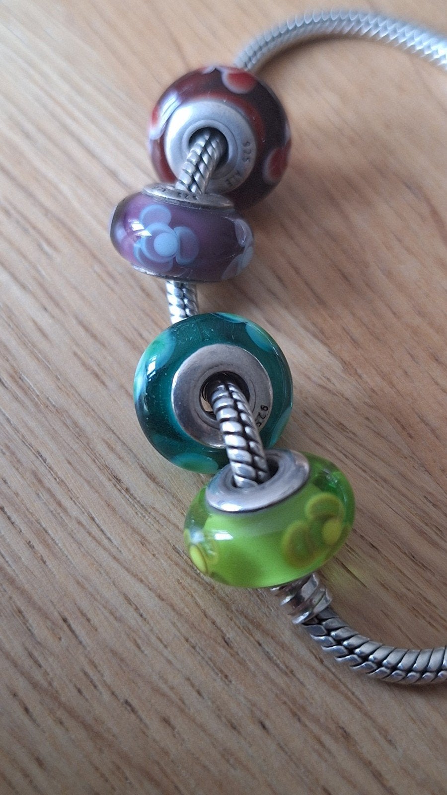 pandora murano kralen voor armband of ketting, Sieraden, Tassen en Uiterlijk, Bedels, Ophalen of Verzenden, Zo goed als nieuw