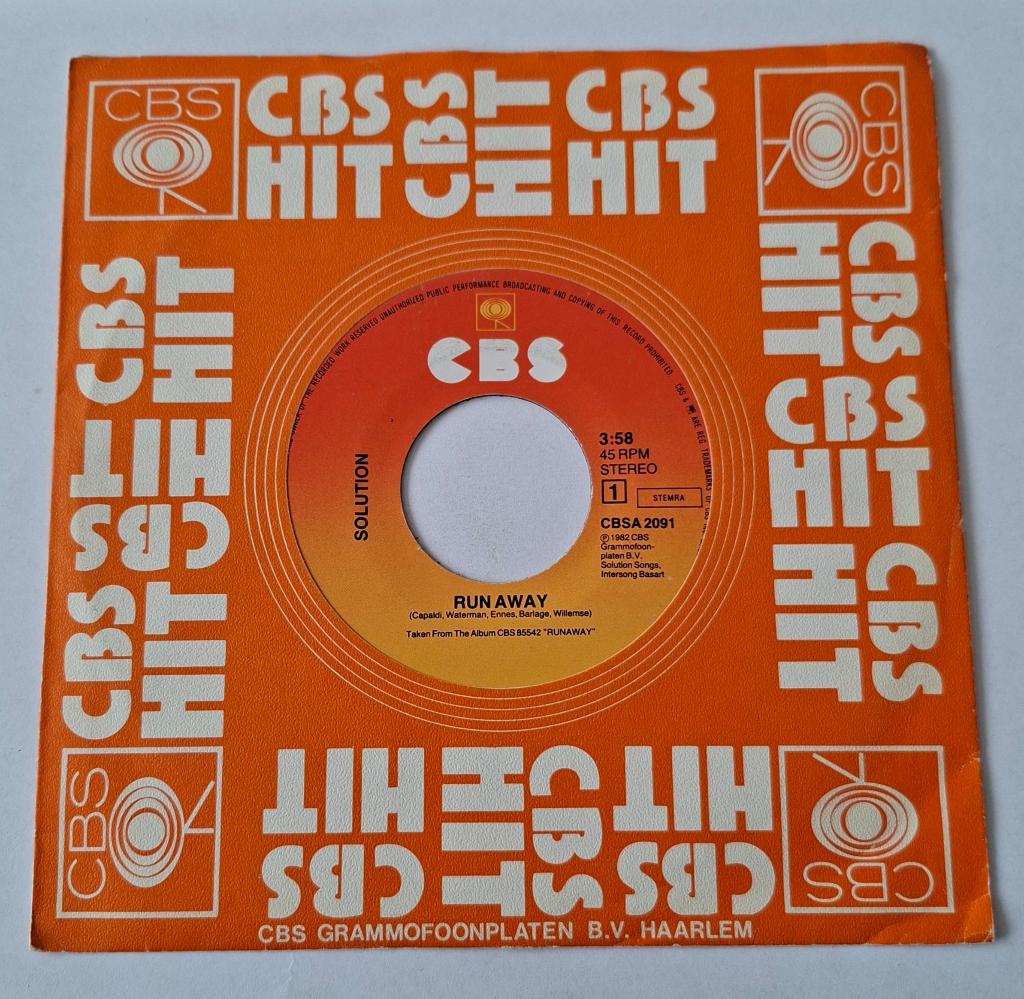Solution - Run away, Ophalen of Verzenden, Gebruikt, Pop, Single