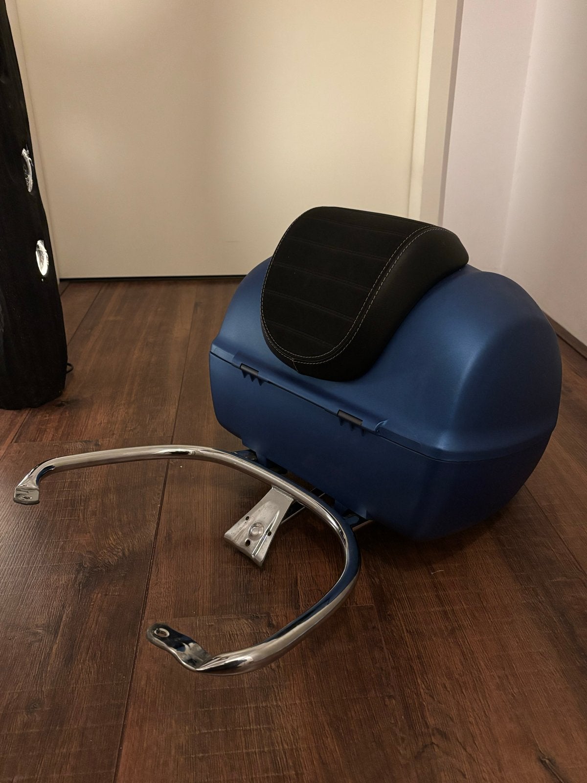 Vespa Topkoffer Blauw Vivace met rugsteun, Ophalen of Verzenden, Zo goed als nieuw, Kap, Vespa