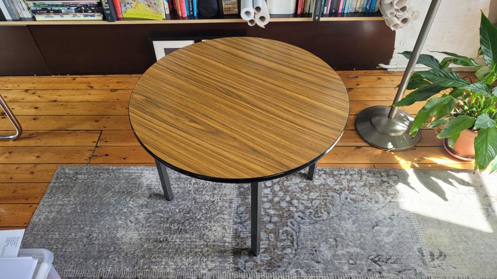 Gispen 011 bijzettafel - Rond, 50cm hoog, 70 cm doorsnede, Minder dan 55 cm, Gebruikt, Vintage, Mid-century modern, Rond