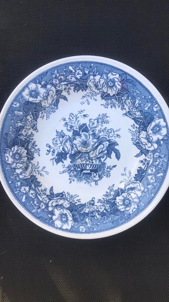 Villeroy & Boch Balmoral blauw-wit bord, Ophalen of Verzenden