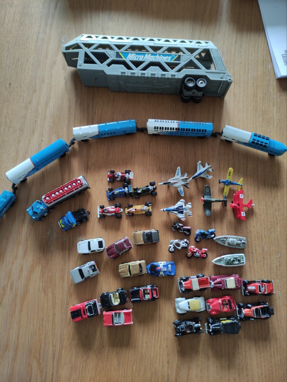micro machines auto vliegtuig motor boot, Ophalen of Verzenden, Gebruikt
