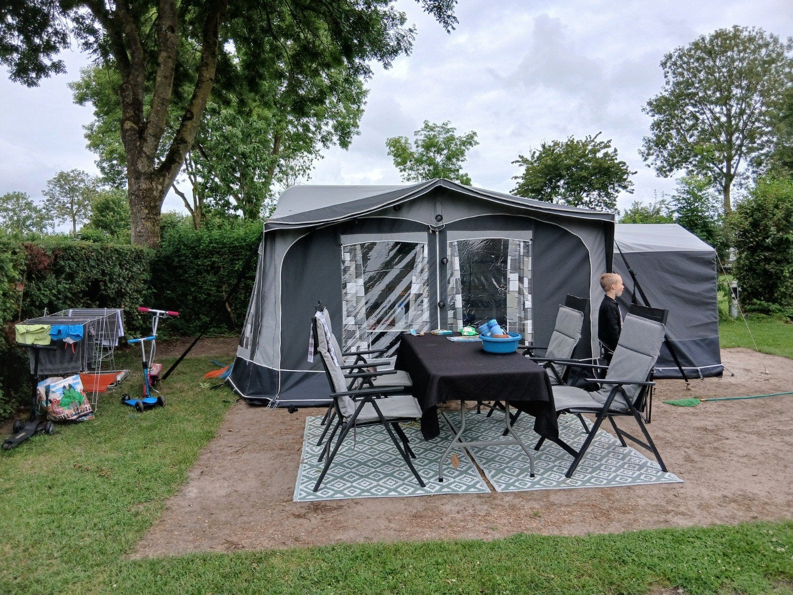 Delta 3900 TK Flevo Caravan met stapelbed en voortent, Stapelbed, Treinzit, Particulier, Delta