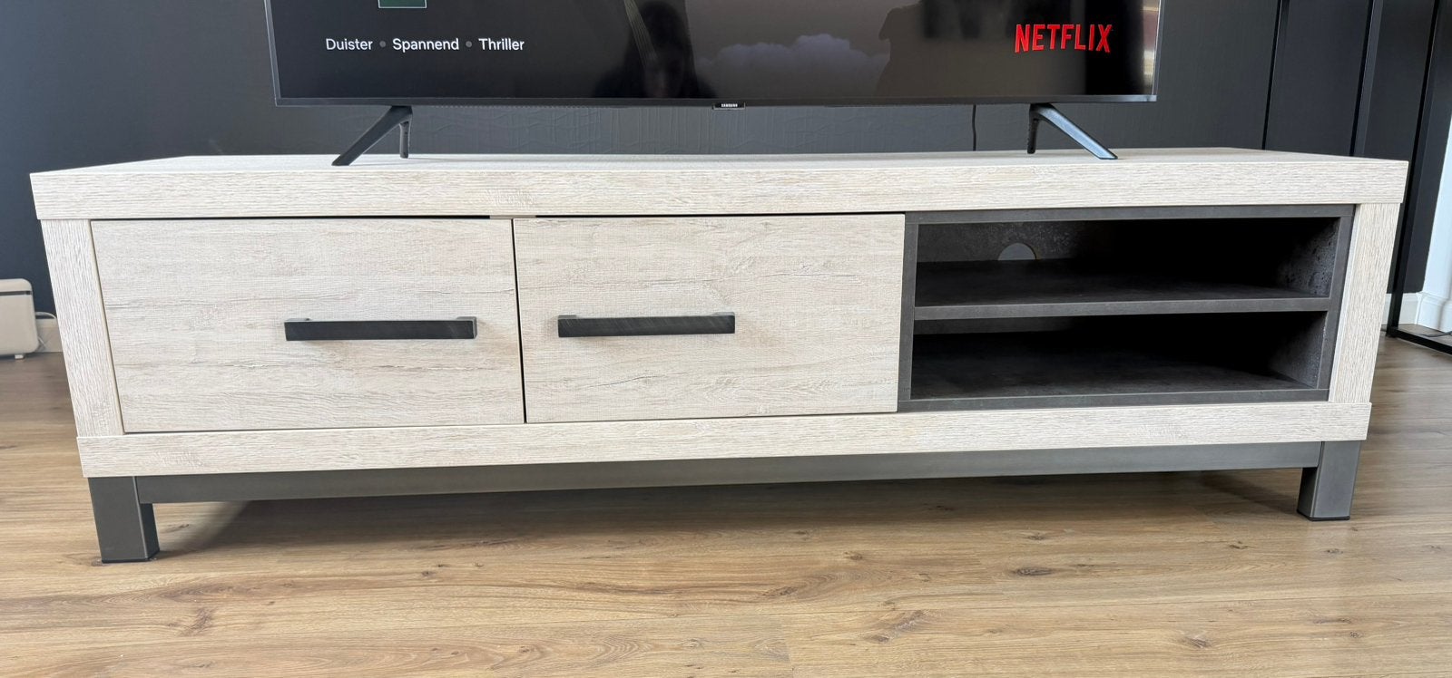 Tv meubel ‘splash’ (de Bommel) zsm ophalen, Ophalen, 150 tot 200 cm, Zo goed als nieuw, Minder dan 100 cm