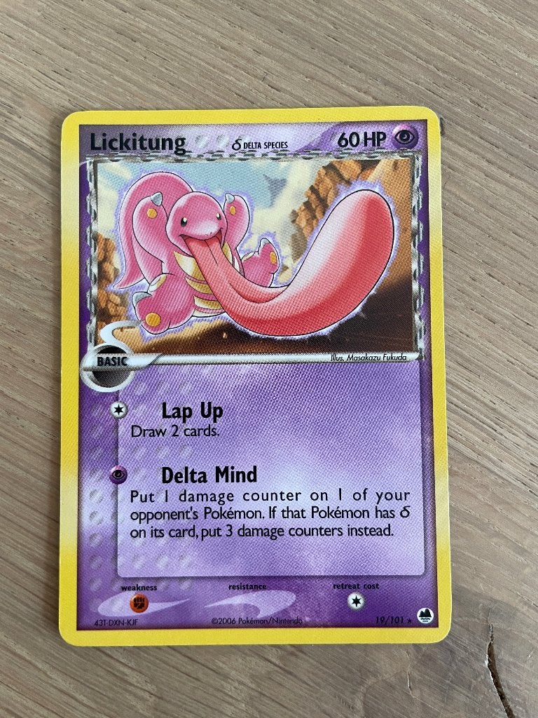 Lickitung, Ophalen of Verzenden, Zo goed als nieuw, Losse kaart